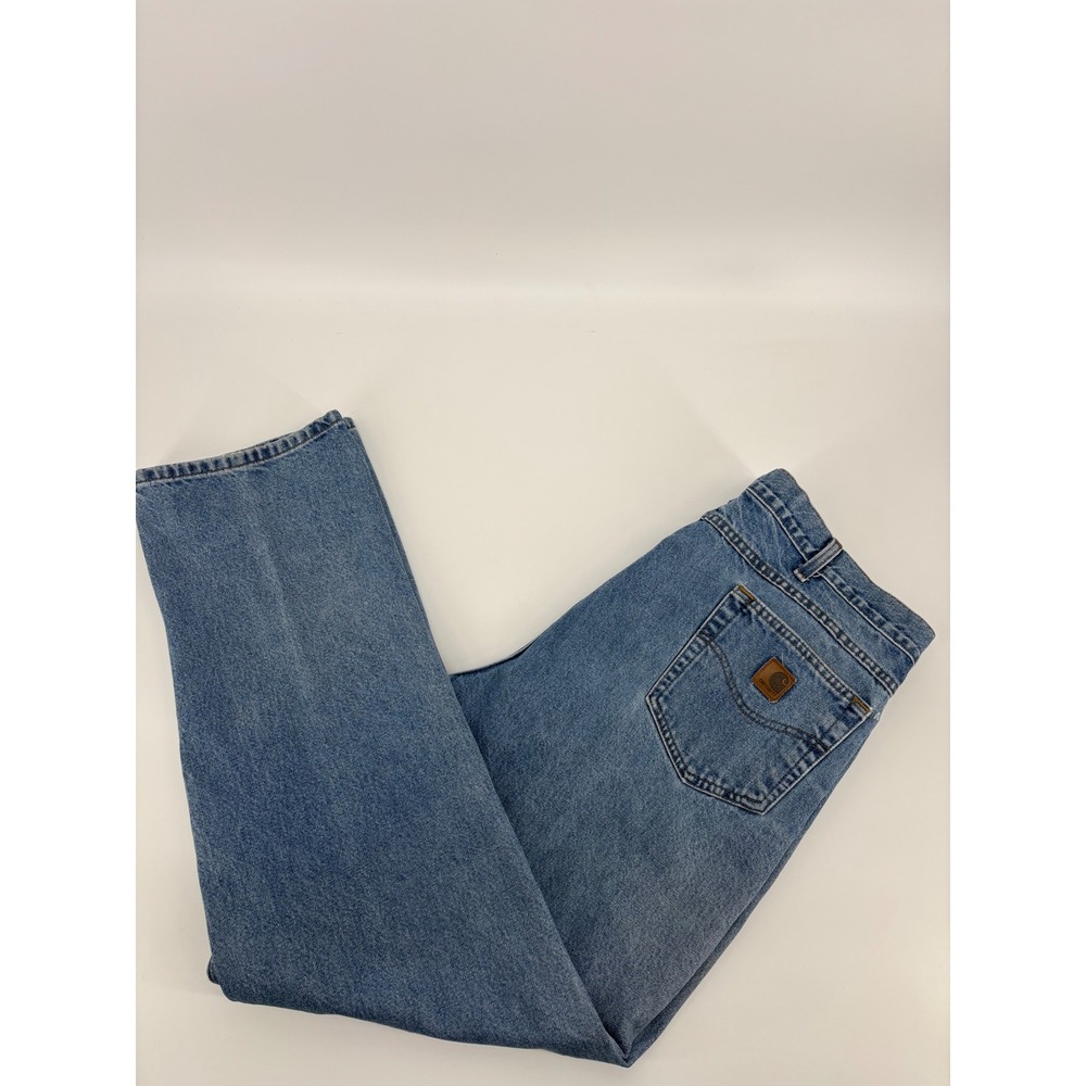 Carhartt B180 STW Traditional Fit Stonewash Blue Denim Jeans Mens 42x34